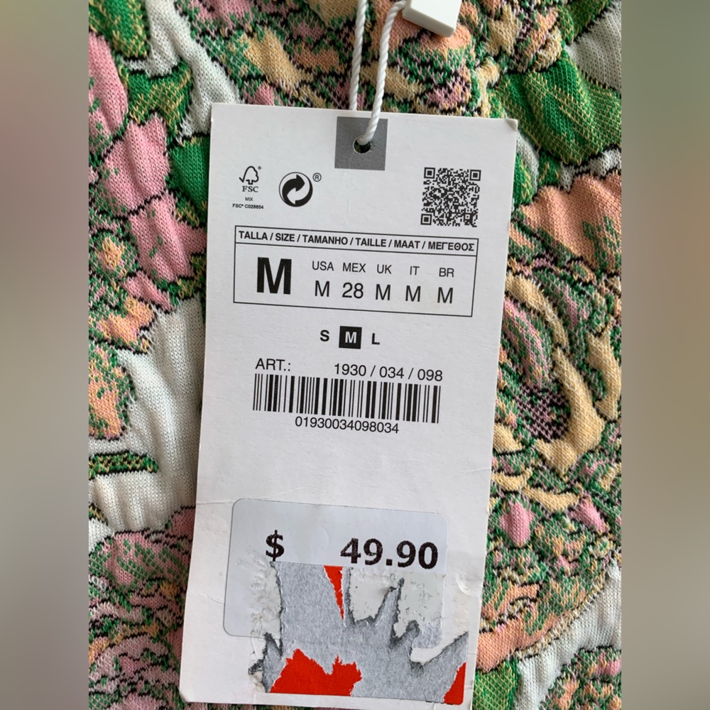 Zara floral dress with the tag - Picture 4 of 4